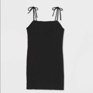BOGO Wild Fable Black Tie Strap Knit Bodycon Mini Dress
